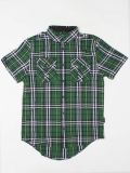 ORISUE DWIGHT CHECK SHIRTS グリーン
