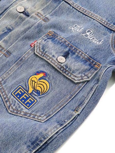 画像5: 【送料無料】LEVI'S FRANCE FOOTBALL TYPE II JACKET DARK WASH