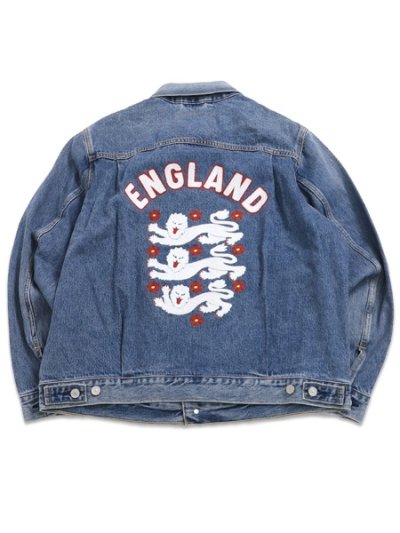 画像1: 【送料無料】LEVI'S ENGLAND FOOTBALL TYPE II JACKET DARK WASH