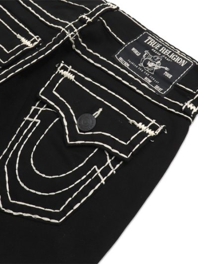 画像5: 【送料無料】TRUE RELIGION BILLY SUPER T FLAP BOOTCUT JEAN 34" BODY RINSE BLACK