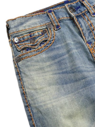 画像3: 【送料無料】TRUE RELIGION RICKY SUPER T FLAP STRAIGHT 34" SEAGRASS MEDIUM WASH