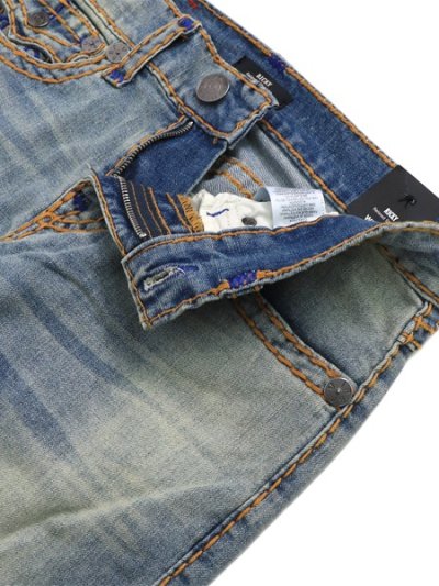 画像4: 【送料無料】TRUE RELIGION RICKY SUPER T FLAP STRAIGHT 34" SEAGRASS MEDIUM WASH