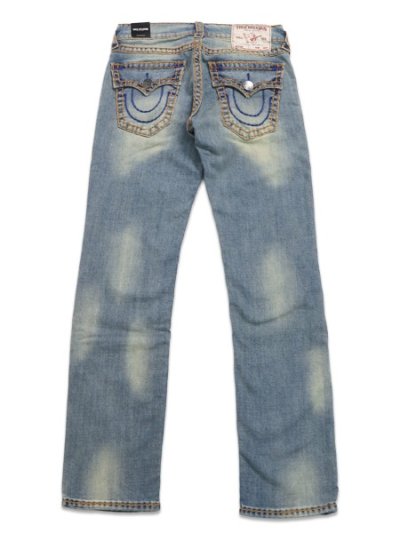 画像1: 【送料無料】TRUE RELIGION RICKY SUPER T FLAP STRAIGHT 34" SEAGRASS MEDIUM WASH