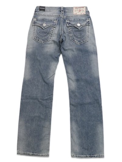 画像1: 【送料無料】TRUE RELIGION RICKY SUPER T FLAP STRAIGHT 34" LIGHTING MEDIUM WASH