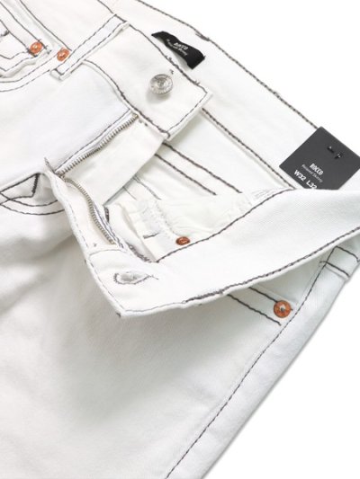 画像4: 【送料無料】TRUE RELIGION ROCCO BIG T FLAP SKINNY 32" OPTIC WHITE