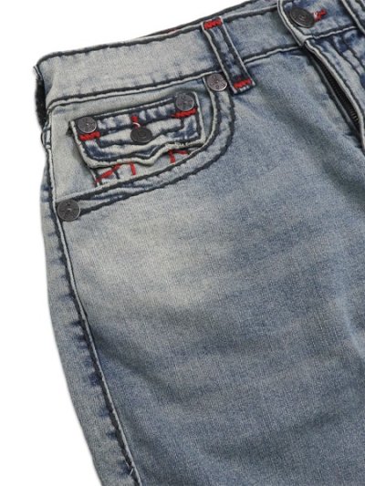 画像3: 【送料無料】TRUE RELIGION BOBBY SUPER T BAGGY SHORT LIGHTING MEDIUM WASH