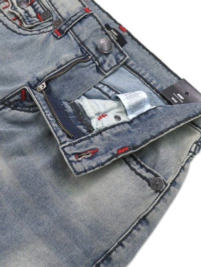 画像4: 【送料無料】TRUE RELIGION BOBBY SUPER T BAGGY SHORT LIGHTING MEDIUM WASH