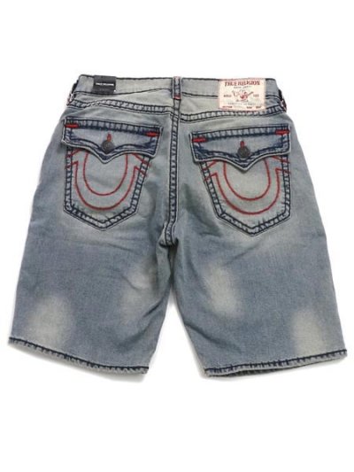 画像1: 【送料無料】TRUE RELIGION BOBBY SUPER T BAGGY SHORT LIGHTING MEDIUM WASH