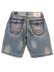 画像1: 【送料無料】TRUE RELIGION BOBBY SUPER T BAGGY SHORT LIGHTING MEDIUM WASH (1)