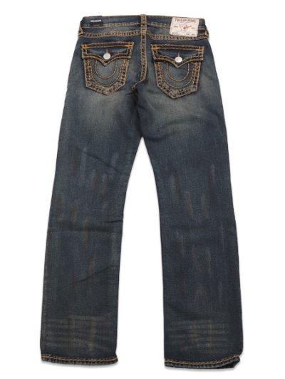 画像1: 【送料無料】TRUE RELIGION RICKY SUPER T FLAP STRAIGHT 34" DECADENCE DARK WASH