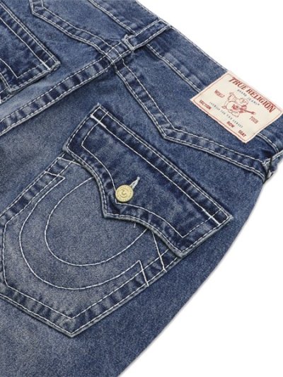 画像5: 【送料無料】TRUE RELIGION BOBBY BIG T FLAP BAGGY SHORT SHATTERED DK INDIGO W