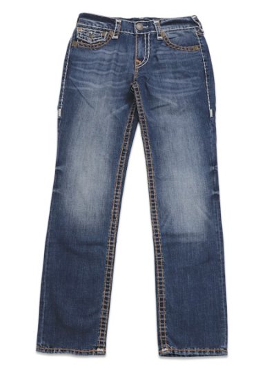 画像2: 【送料無料】TRUE RELIGION RICKY SUPER T FLAP 34" CITY WEST FADE DARK WASH