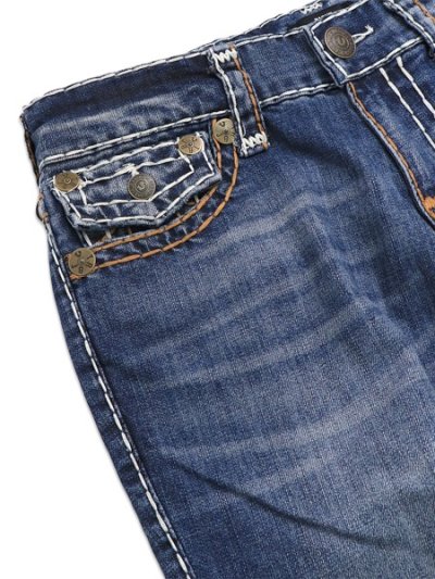 画像3: 【送料無料】TRUE RELIGION RICKY SUPER T FLAP 34" CITY WEST FADE DARK WASH