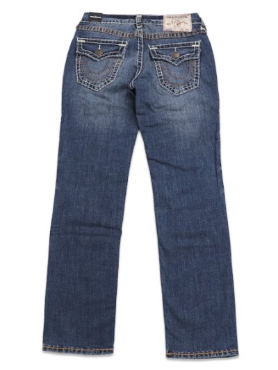 画像1: 【送料無料】TRUE RELIGION RICKY SUPER T FLAP 34" CITY WEST FADE DARK WASH