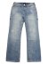 画像2: 【送料無料】TRUE RELIGION BILLY SUPER T NF 34" EMBRO SCUFF TOE INDIGO LIGHT WASH (2)
