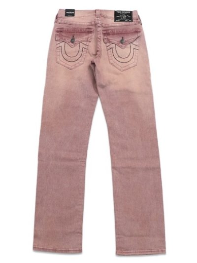 画像1: 【送料無料】TRUE RELIGION RICKY BIG T FLAP STRAIGHT 34" ROSE LIGHT PINK WASH