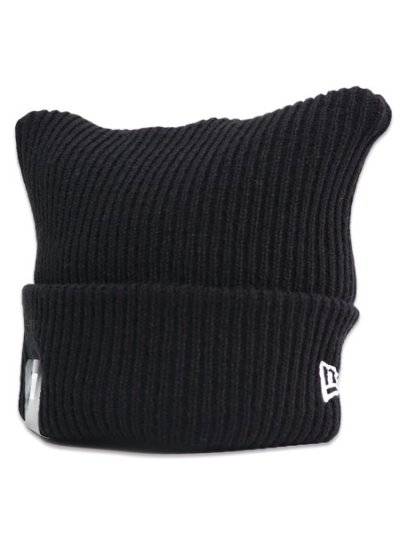 画像1: NEW ERA SQUARE RIB KNIT BLACK