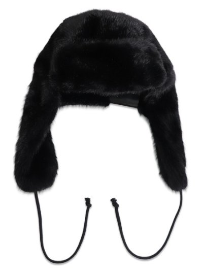 画像3: NEW ERA SHAGGY KNIT TRAPPER BLACK