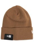 NEW ERA BASIC CUFF KNIT-LIGHT BRONZE/SNOW WHITE