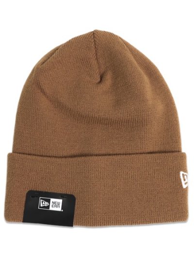 画像1: NEW ERA BASIC CUFF KNIT-LIGHT BRONZE/SNOW WHITE
