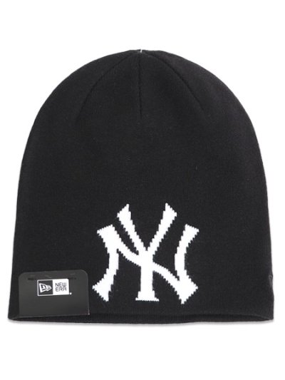 画像1: NEW ERA BASIC BEANIE YANKEES BLACK