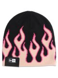 NEW ERA BASIC BEANIE FLAME BLACK/PINK
