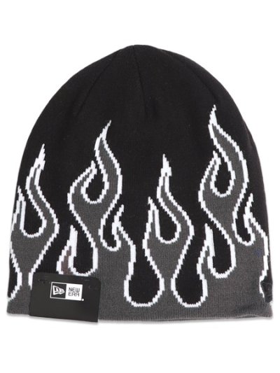 画像1: NEW ERA BASIC BEANIE FLAME BLACK/DARK GREY