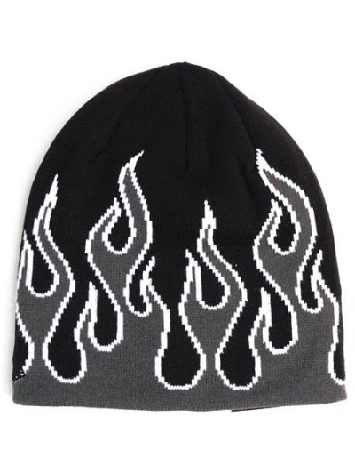 画像2: NEW ERA BASIC BEANIE FLAME BLACK/DARK GREY