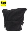 【KIDS】NEW ERA YOUTH SQUARE RIB KNIT BLACK