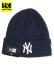 画像1: 【KIDS】NEW ERA YOUTH BASIC CUFF KNIT YANKEES NAVY (1)