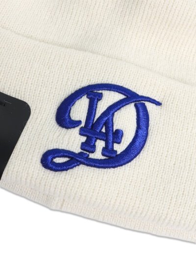 画像3: 【KIDS】NEW ERA YOUTH BASIC CUFF KNIT DODGERS CC OFF WHITE