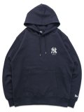 【送料無料】NEW ERA BRONX BOMBERS PIZZA PULLOVER HOODIE YANKEES NAVY