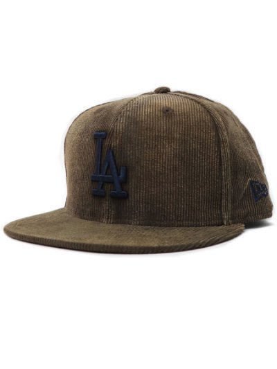 画像1: NEW ERA 59FIFTY FADED CORDUROY DODGERS WALNUT