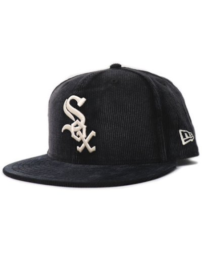 画像1: NEW ERA 59FIFTY FADED CORDUROY WHITE SOX BLACK