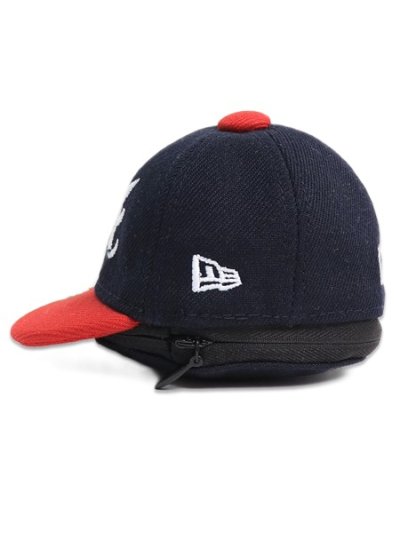 画像2: NEW ERA MINI CAP EARPHONE CASE BRAVES NAVY/SCARLET