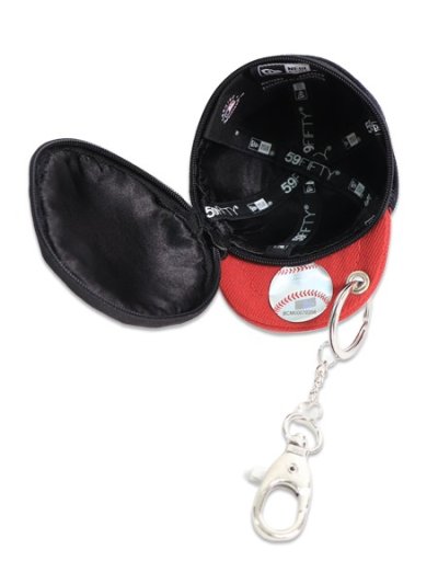 画像4: NEW ERA MINI CAP EARPHONE CASE BRAVES NAVY/SCARLET
