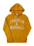 【SALE】Lady's Franklin & Marshall Logo Sweat Hoody ウィート #30182-4016