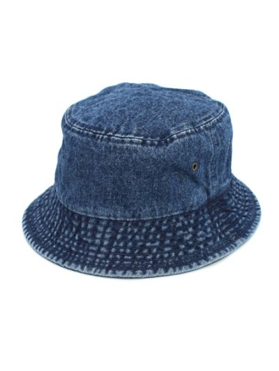 画像1: NEW HATTAN DENIM HAT DARK BLUE