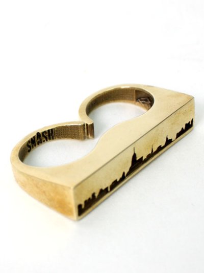 画像5: 【SALE】SNASH JEWELRY DOUBLE FINGER NYC SKYLINE