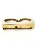 【SALE】SNASH JEWELRY DOUBLE FINGER NYC SKYLINE