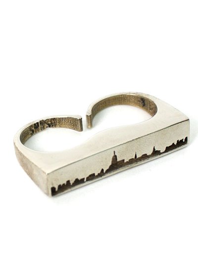 画像5: 【SALE】SNASH JEWELRY DOUBLE FINGER NYC SKYLINE