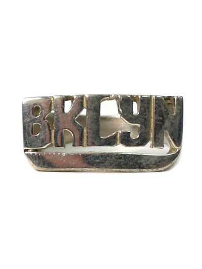 画像1: 【MEGA SALE】GROUNDSCORE NYC BKLYN RING-SILVER