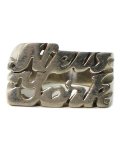 【SALE】GROUNDSCORE NYC NEW YORK LARGE RING-SILVER