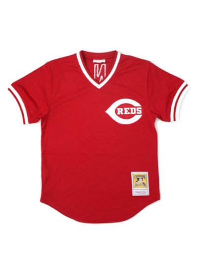 画像1: 【送料無料】MITCHELL & NESS AUTHENTIC MESH BP-JOHNNY BENCH #5 REDS