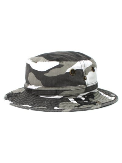 画像2: NEW HATTAN COTTON SAFARI HAT-CITY CAMO