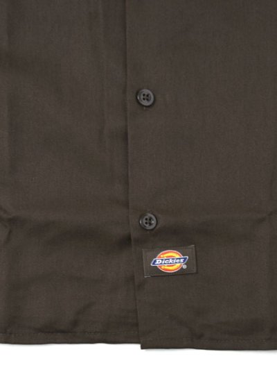 画像4: DICKIES L/S WORK SHIRT-DARK BROWN