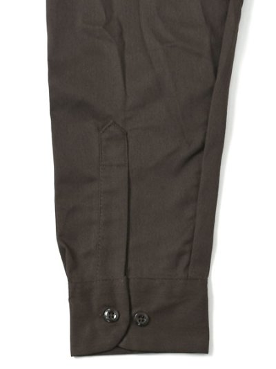 画像5: DICKIES L/S WORK SHIRT-DARK BROWN