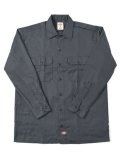 DICKIES L/S WORK SHIRT-CHARCOAL