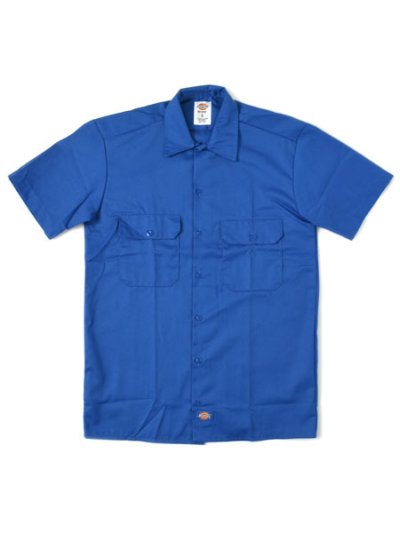 画像1: DICKIES S/S WORK SHIRT-ROYAL BLUE