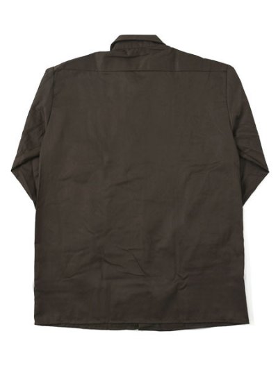 画像2: DICKIES L/S WORK SHIRT-DARK BROWN